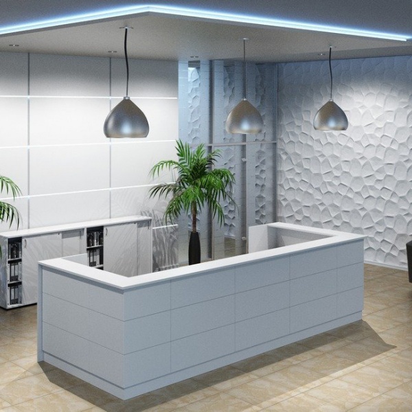 Навстречу клиентам – функциональный ресепшн Reception Steel